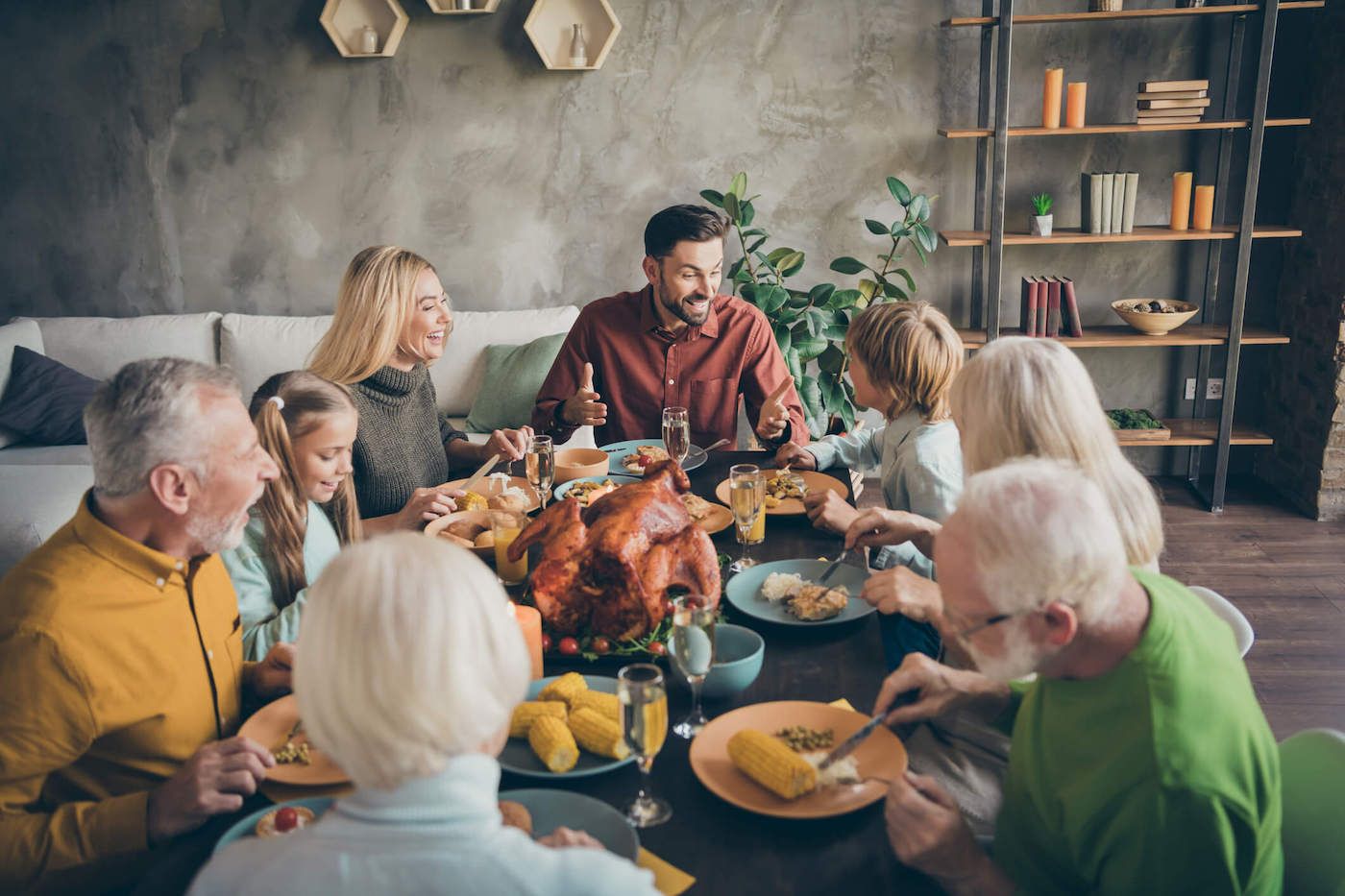 Large Family Gathering